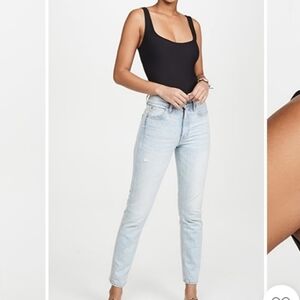 Alix NYC Women's Mott Tank Thong Bodysuit Black Size Small